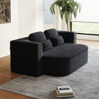 Canapé-lit convertible pliable 2 en 1 de 75 pouces en mousse avec couverture multifonctionnelle