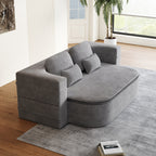 Canapé-lit pliable 2 en 1 de 75 pouces, convertible en mousse avec couverture multifonctionnelle, canapé-lit de sol