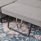 Canapé-lit gigogne rembourré 76,18 avec méridienne de rangement