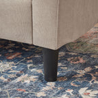 Canapé-lit gigogne rembourré 76,18 avec méridienne de rangement