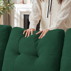 Canapé-lit gigogne rembourré 76,18 avec méridienne de rangement