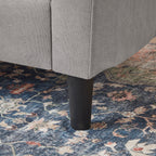 Canapé-lit gigogne rembourré 76,18 avec méridienne de rangement