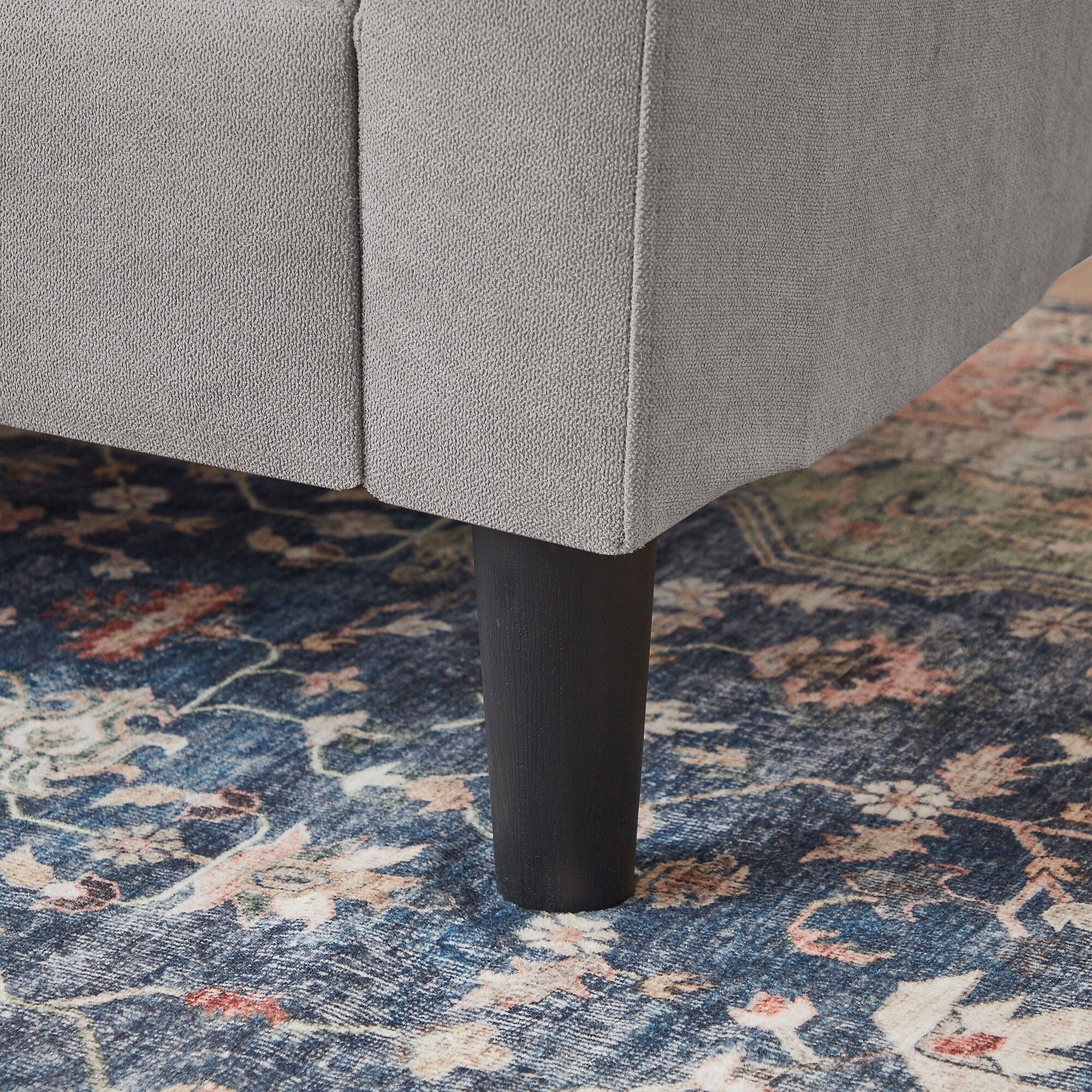 Canapé-lit gigogne rembourré 76,18 avec méridienne de rangement