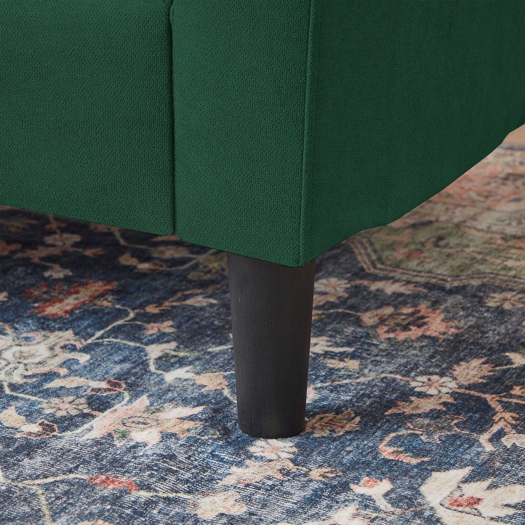 Canapé-lit gigogne rembourré 76,18 avec méridienne de rangement