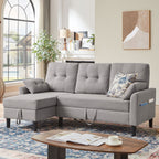 Canapé-lit gigogne rembourré 76,18 avec méridienne de rangement