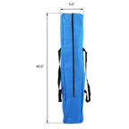 Lit de camping pliable d'extérieur de 76 pieds, bleu