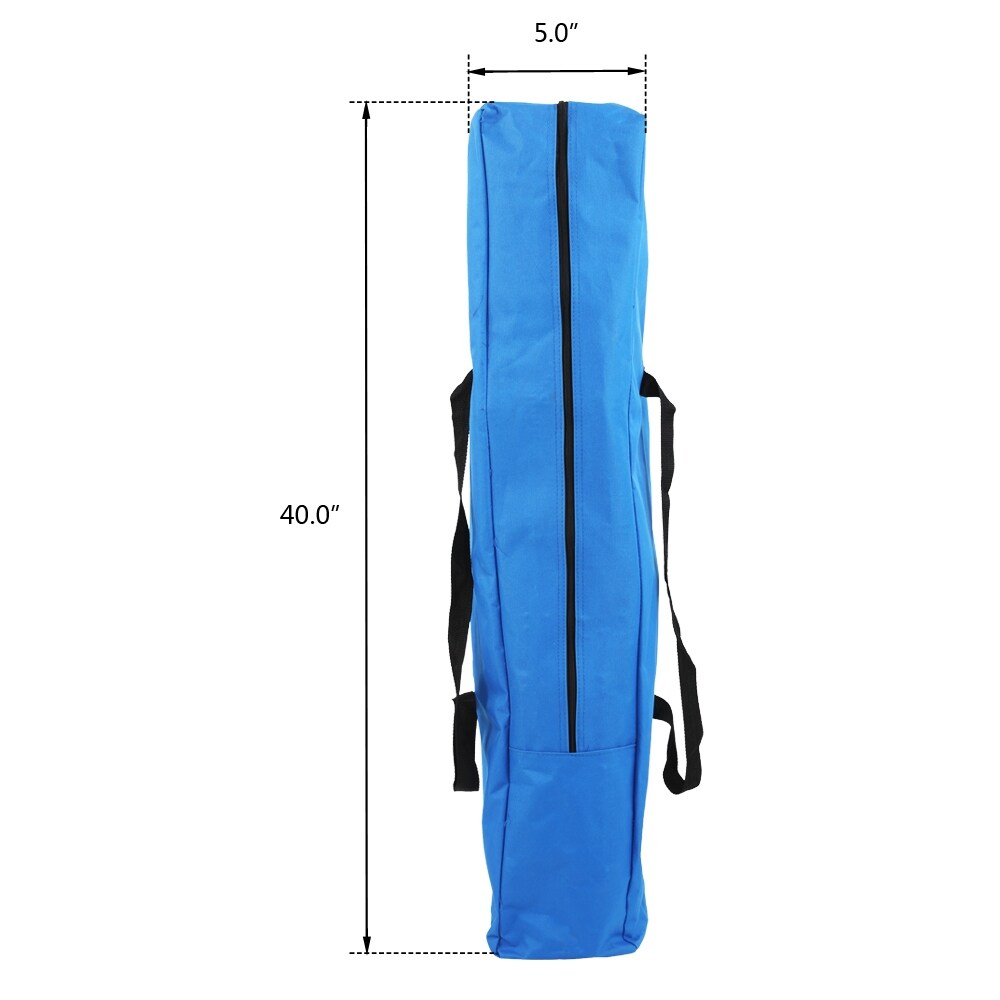 Lit de camping pliable d'extérieur de 76 pieds, bleu