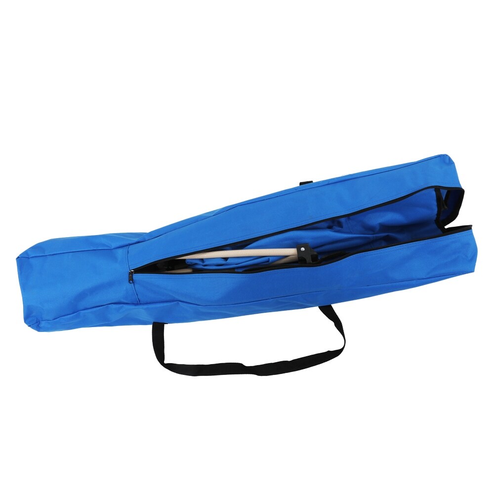 Lit de camping pliable d'extérieur de 76 pieds, bleu