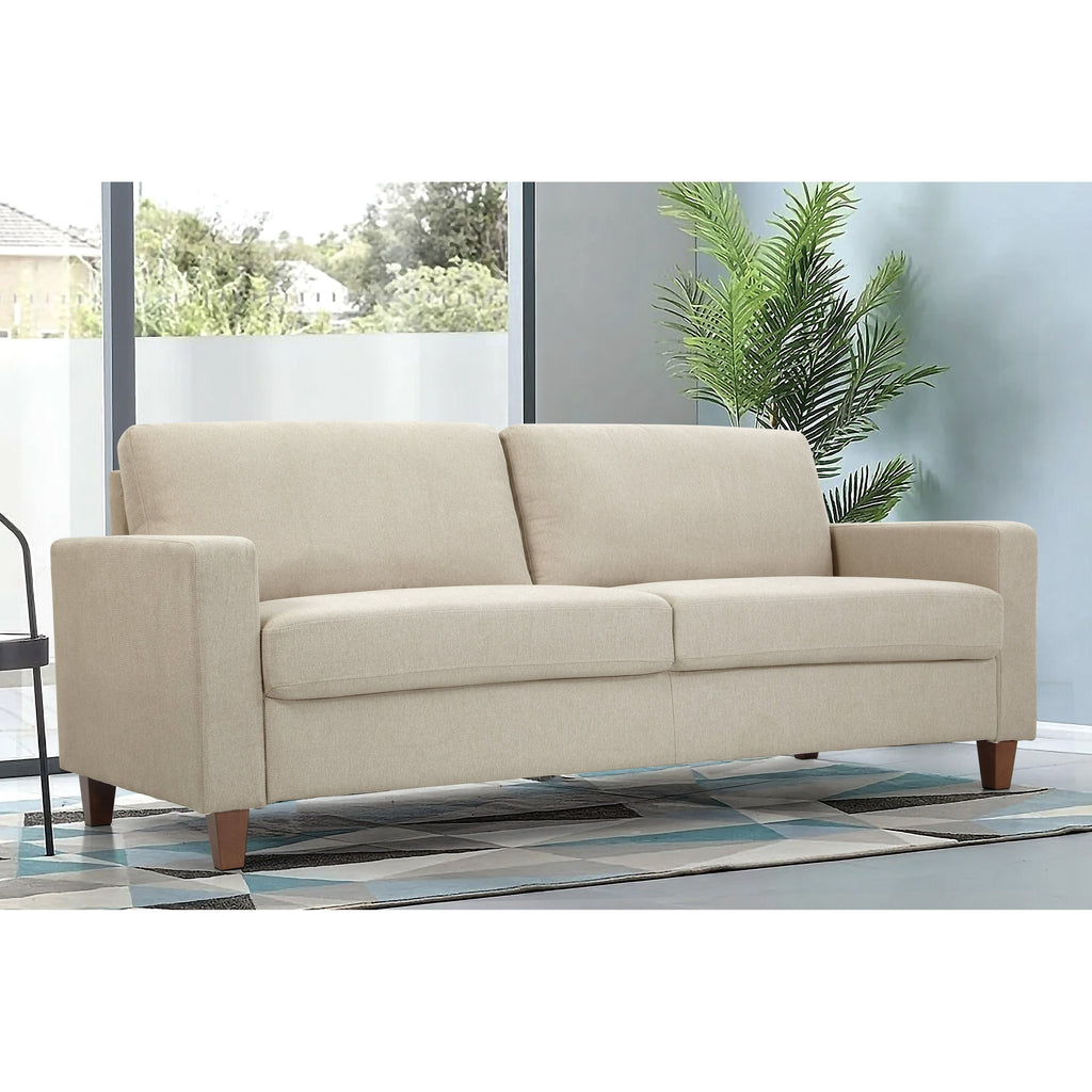 Canapé de salon rembourré de style transitionnel de 77 po