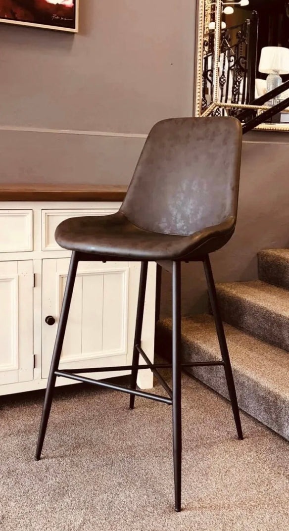 Tabouret de bar Charlotte gris