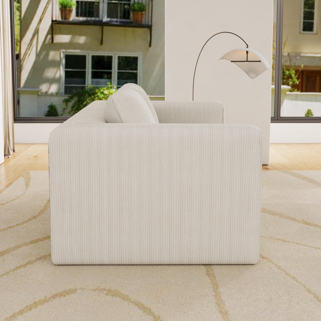 Canapé modulaire Cloud 2 places en velours côtelé 78,74 $ sans assemblage requis