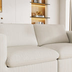 Canapé modulaire Cloud 2 places en velours côtelé 78,74 $ sans assemblage requis