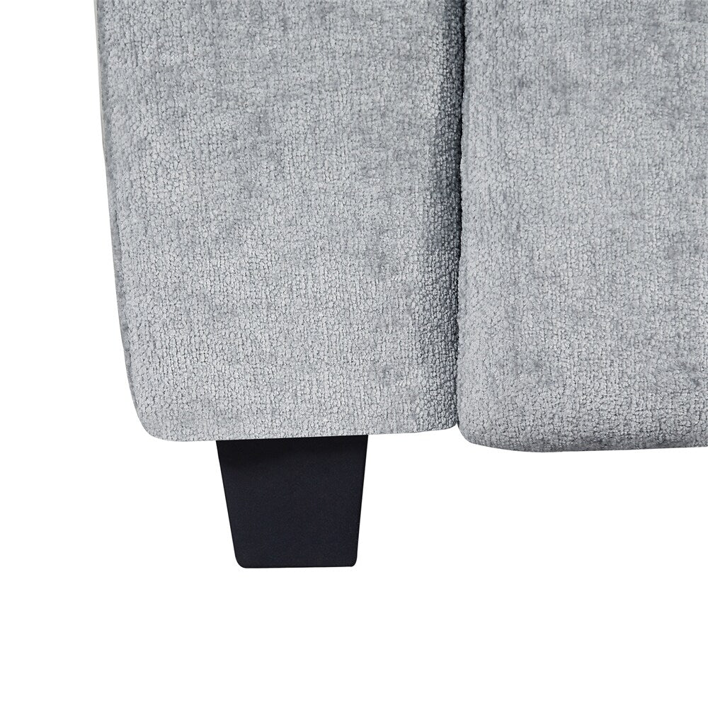 Canapé rembourré en chenille 78,7 avec pieds