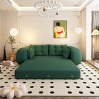 Lit pour chien 78,7 pouces, canapé-lit pliant 3 en 1