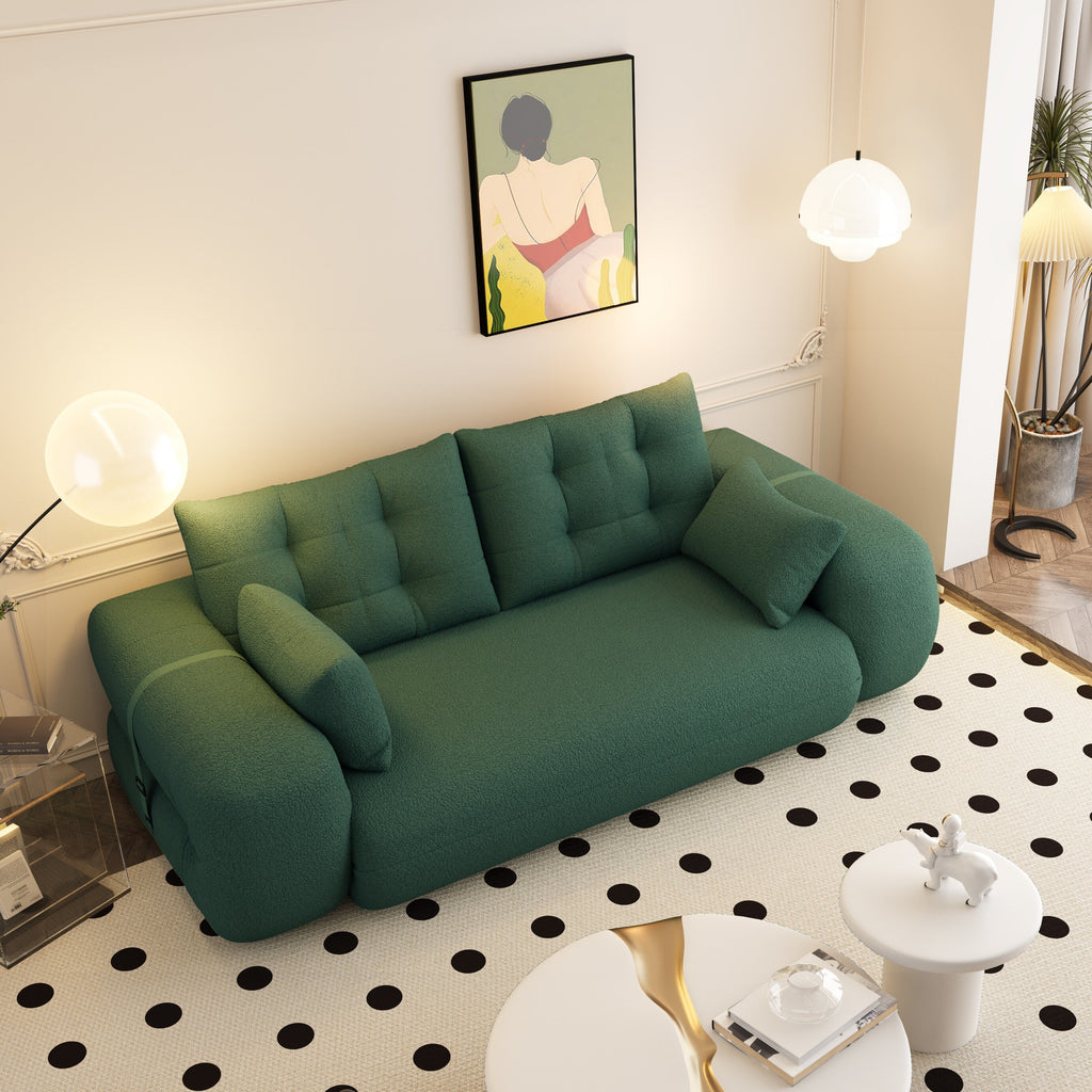 Lit pour chien 78,7 pouces, canapé-lit pliant 3 en 1