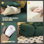 Canapé-lit 3 places modulable Teddy 78.7, convertible