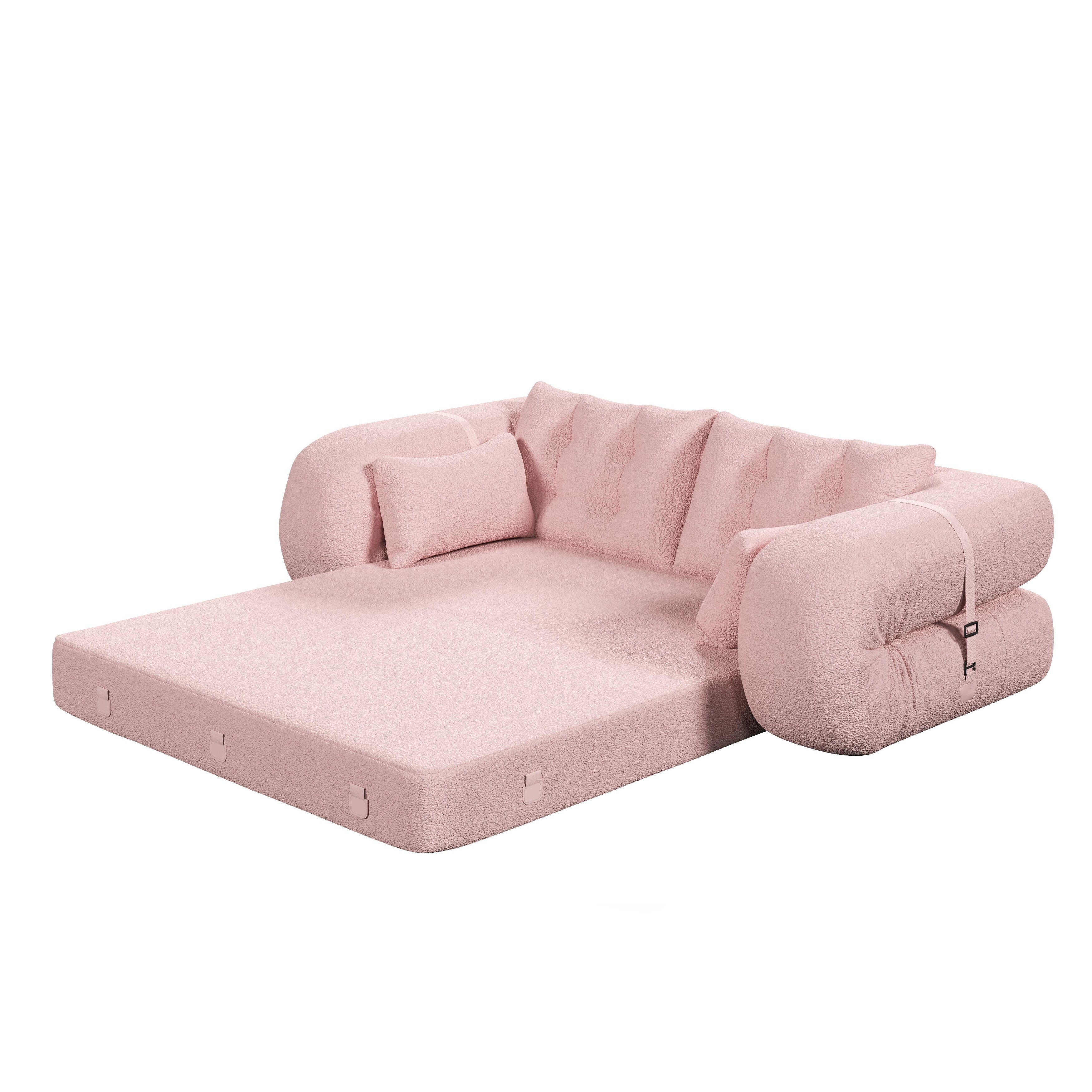 Canapé-lit 3 places modulable Teddy 78.7, convertible