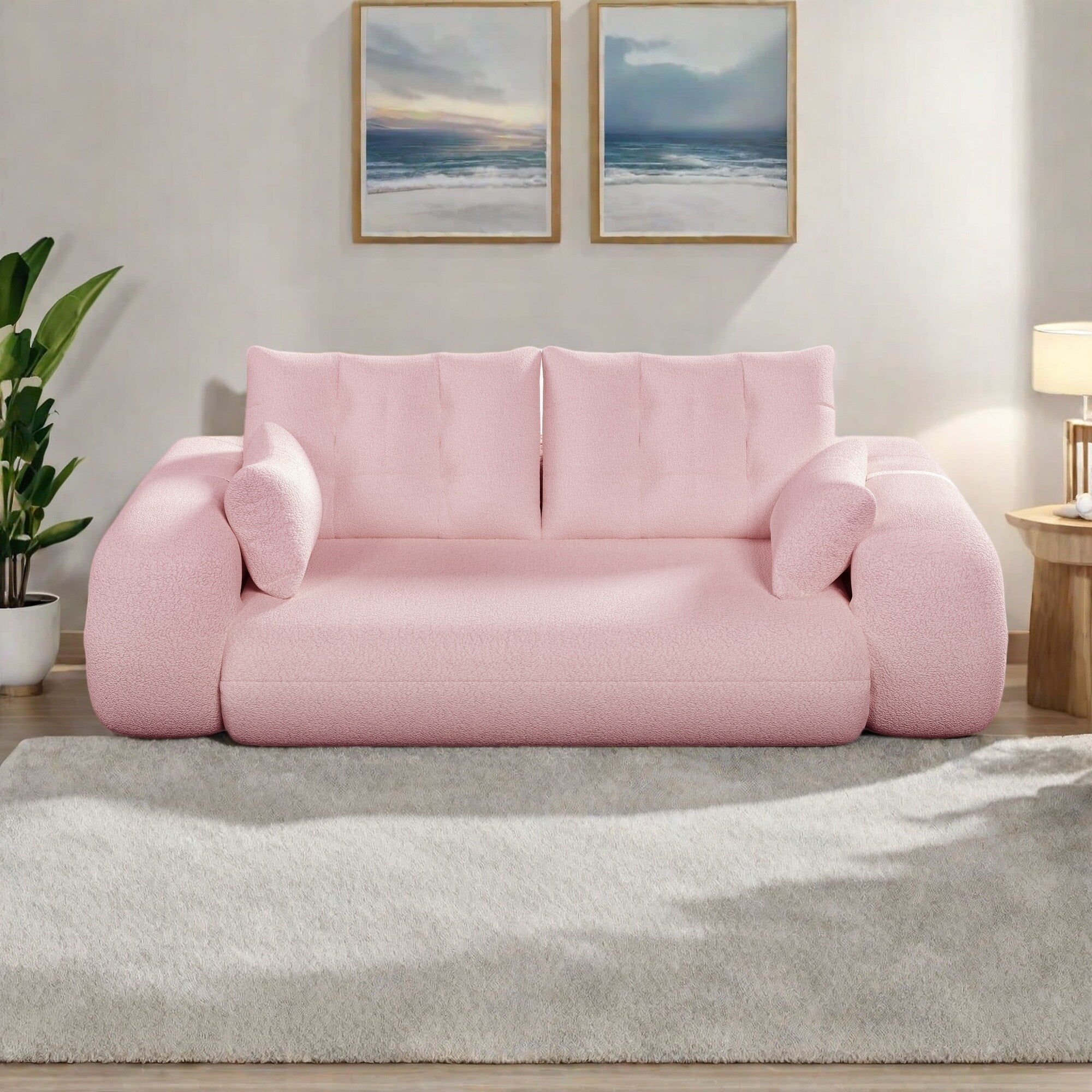 Canapé-lit 3 places modulable Teddy 78.7, convertible