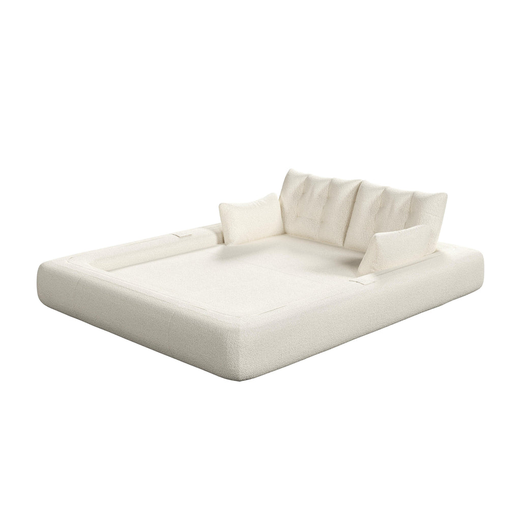 Canapé-lit 3 places modulable Teddy 78.7, convertible