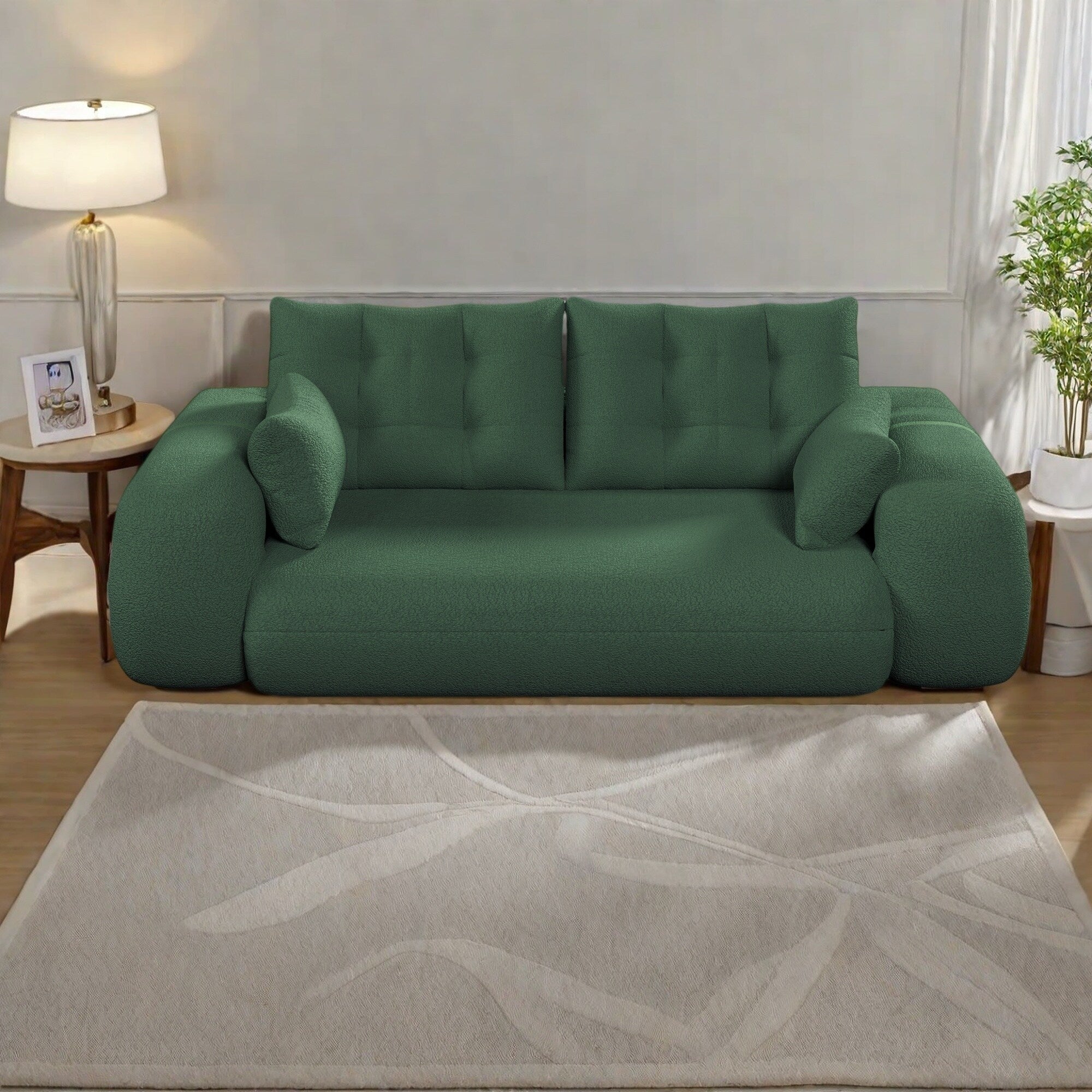 Canapé-lit 3 places modulable Teddy 78.7, convertible