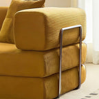 Canapé-lit convertible de 78,8 cm avec coussin de soutien dorsal et accoudoirs