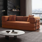 Canapé-lit convertible de 78,8 cm avec coussin de soutien dorsal et accoudoirs