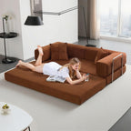 Canapé-lit convertible de 78,8 cm avec coussin de soutien dorsal et accoudoirs