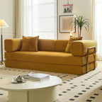 Canapé-lit convertible de 78,8 cm avec coussin de soutien dorsal et accoudoirs