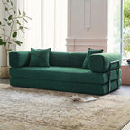 Canapé-lit convertible 78,8 pouces avec oreiller de compression, confortable, futon