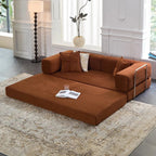 Canapé-lit convertible 78,8 pouces avec oreiller de compression, confortable, futon