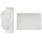 Canapé-lit convertible en tissu Teddy de 78 pouces, rempli de mousse, avec 2 oreillers et matelas pliant pour le salon