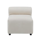 Canapé sectionnel modulaire 3 pièces en tissu 78 avec mousse haute résilience, ressorts sinueux et cadre en bois massif