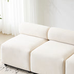 Canapé sectionnel modulaire 3 pièces en tissu 78 avec mousse haute résilience, ressorts sinueux et cadre en bois massif