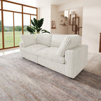 Canapé-lit en tissu pelucheux de 78 po