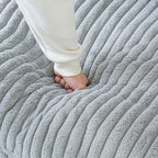 Canapé-lit en tissu pelucheux de 78 po