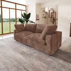 Canapé-lit en tissu pelucheux de 78 po