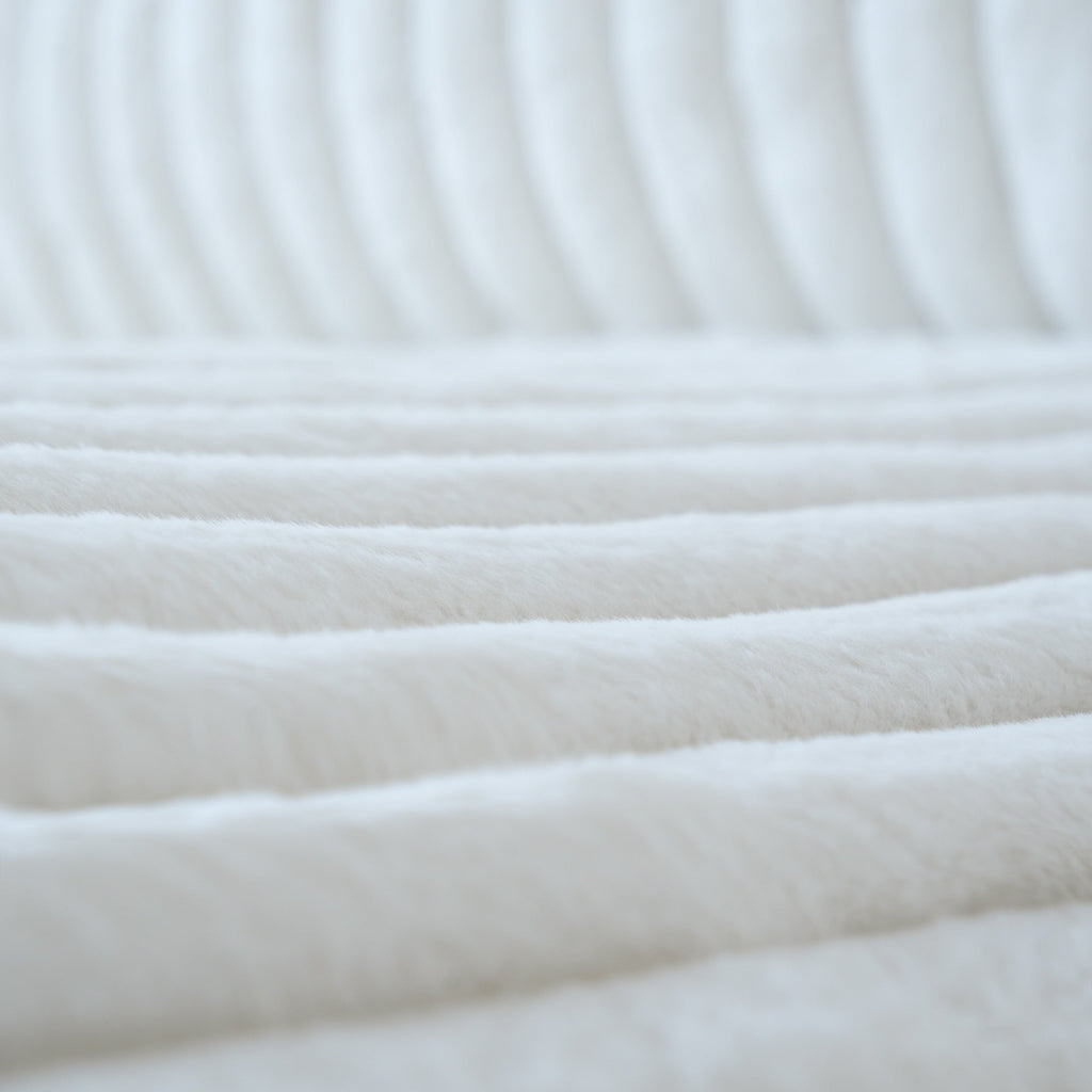 Canapé-lit en tissu pelucheux de 78 po