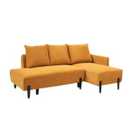 Canapé de 200 cm de long, avec sièges spacieux et confortables, pour appartement, bureau, salon