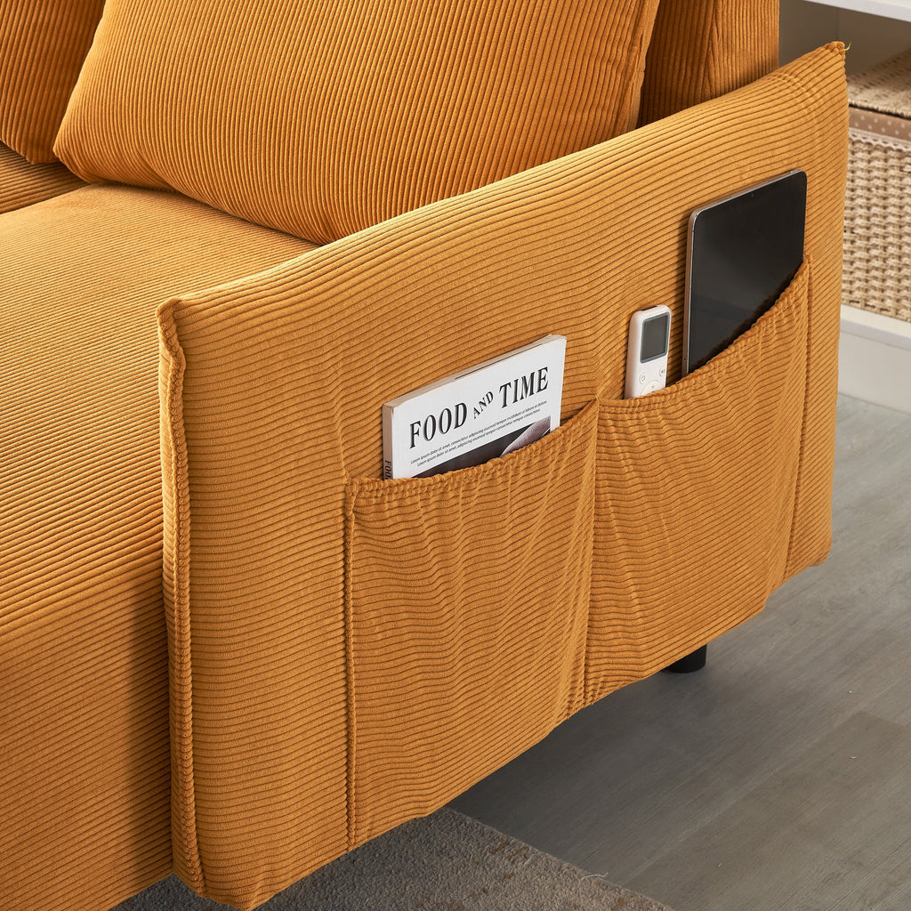 Canapé de 200 cm de long, avec sièges spacieux et confortables, pour appartement, bureau, salon