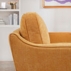 Canapé 3 places classique moderne en tissu 79,5 avec accoudoirs carrés pour salon