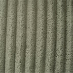 Canapé-lit pliable en velours côtelé 79 avec accoudoirs à 3 positions, mousse haute résilience et pieds en métal