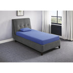 Ensemble matelas et oreiller double 7 pouces, tissu respirant, mousse à mémoire de forme infusée de gel, bleu, matelas dans une boîte
