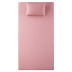 Ensemble matelas et oreiller double 7 pouces, tissu respirant, mousse à mémoire de forme infusée de gel, rose, matelas dans une boîte