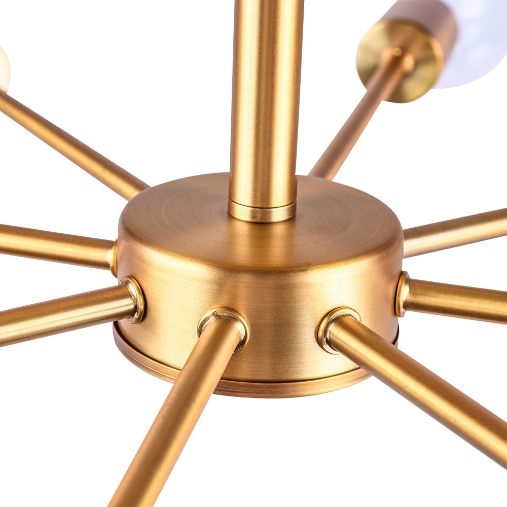 Plafonnier semi-encastré Spoutnik noir/doré pour salon, cuisine, bureau, chambre à coucher, hall d'entrée