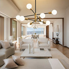 Lustre linéaire moderne Spoutnik 8/10/12 lumières