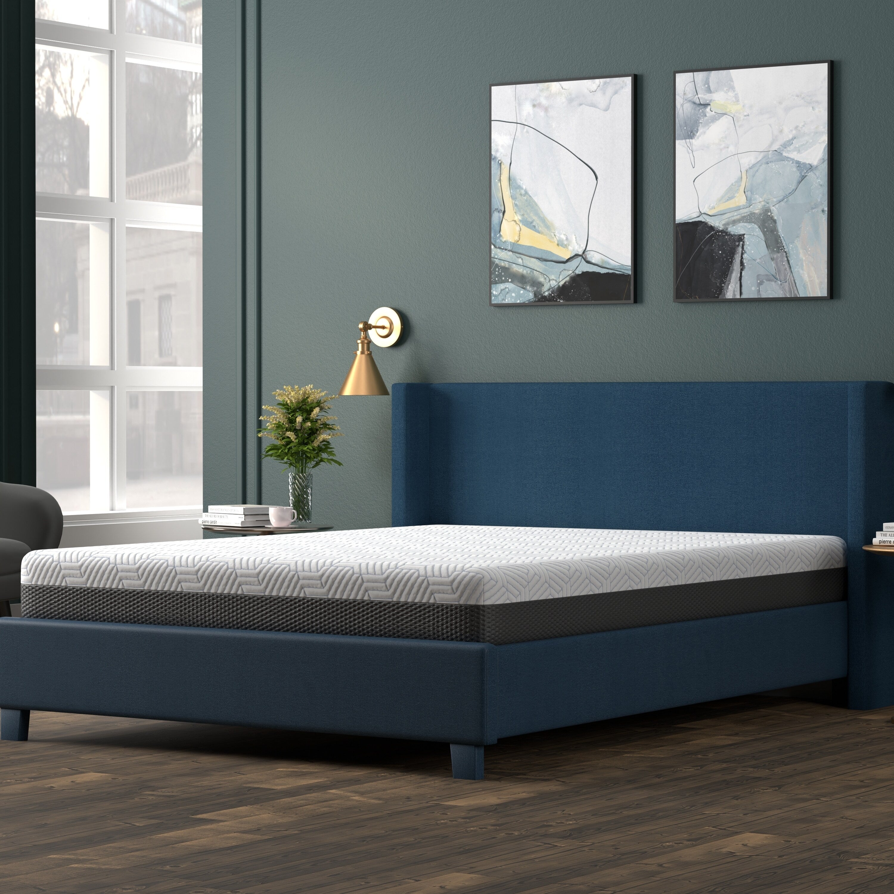 Matelas ferme de 8 pouces avec housse rafraîchissante