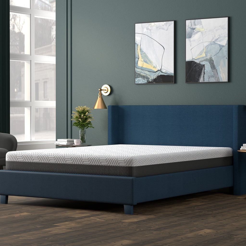 Matelas double ferme de 8 pouces avec housse rafraîchissante