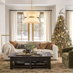 Lustre tambour bohème moderne à 8 lumières, grand format, 61 cm, en tissu tissé à la main, couleur or/noir, pour salle à manger/salon