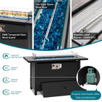 Ensemble de sièges sectionnels 8 pièces avec foyer