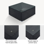 Ensembles de meubles de patio extérieur 8 pièces